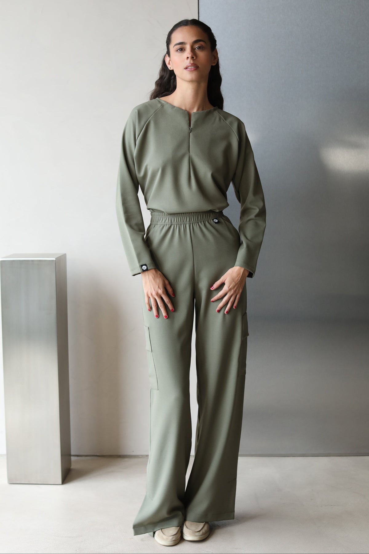 Women's Fall medical scrubs in Olive – Work & Chill