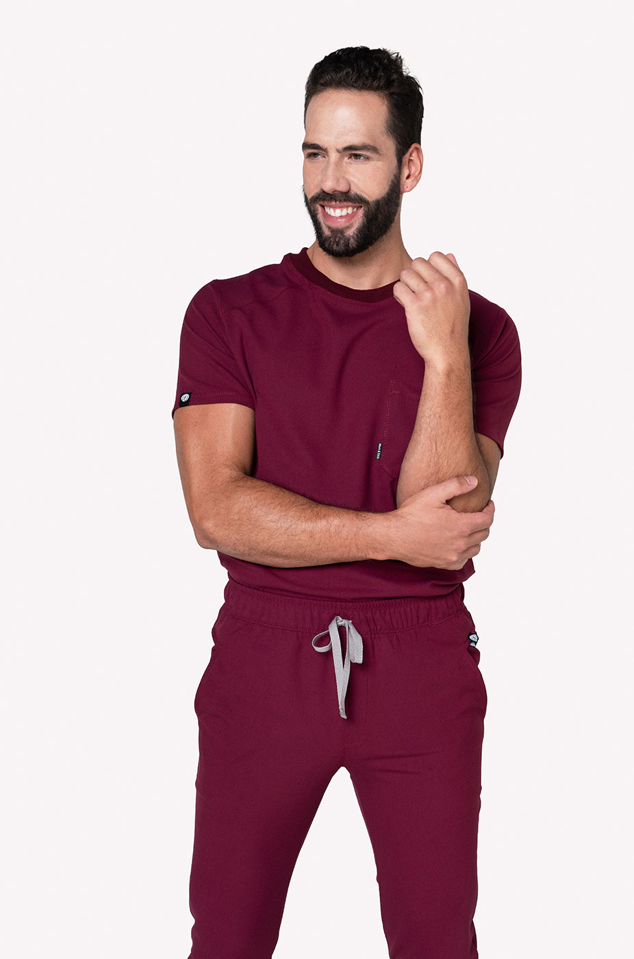 SPORT BURGUNDY SCRUBS