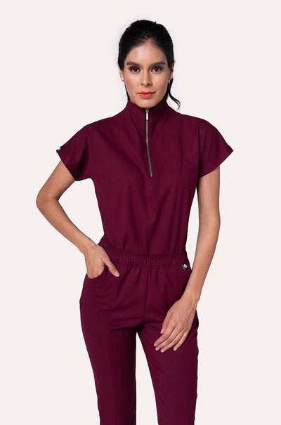 VICTORY BURGUNDY SCRUBS