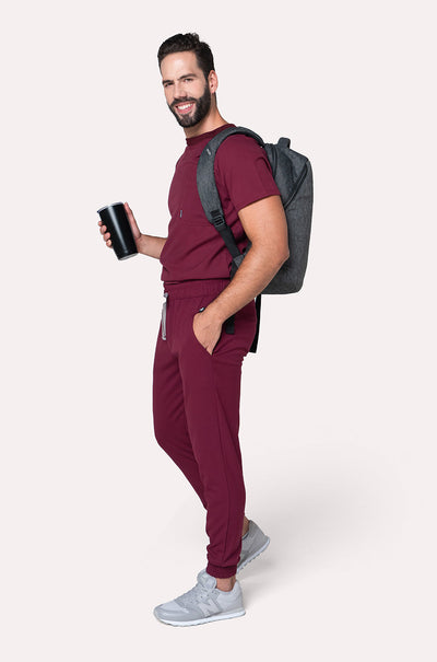 SPORT BURGUNDY SCRUBS