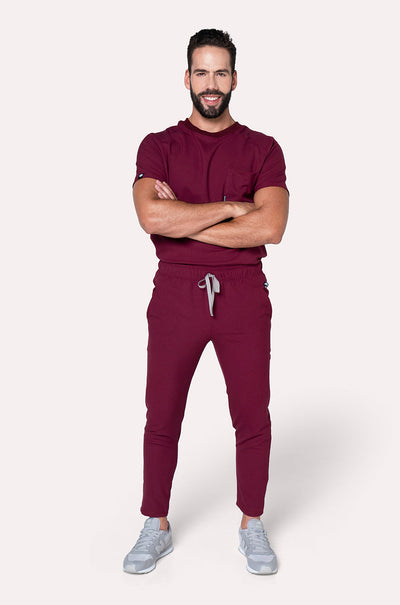 SPORT BURGUNDY SCRUBS