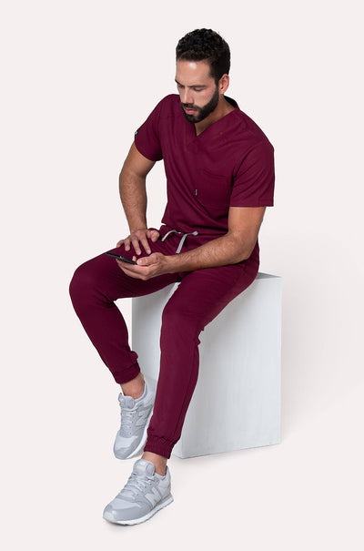 FRESH BURGUNDY SCRUBS